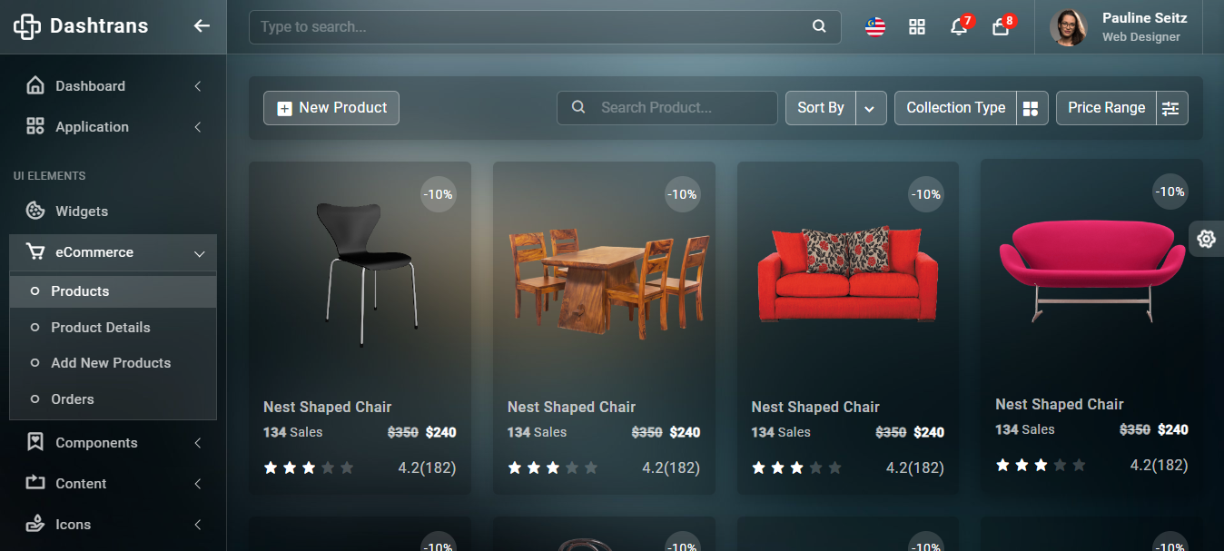 DashTrans | The Ultimate Admin Panel Template in Cheap